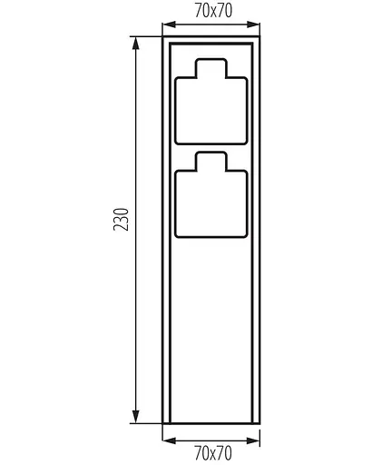 Столбик з розеткою Kanlux 36585 Dasto IP44 - фото 4