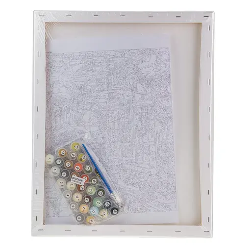 Набор для росписи по номерам "Парижская улица" 40*50 см, IDEA2-GX47130, ТМ "99IDEAS" - фото 6