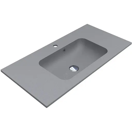 Умивальник Miraggio Della 900 mirastone gray 0000987, Сірий - фото 1