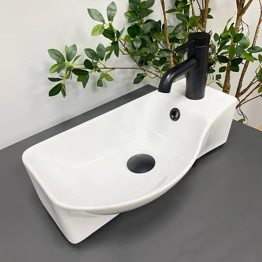 Умивальник VBI Fermo L white підвісний VBI-015609, Білий - фото 2