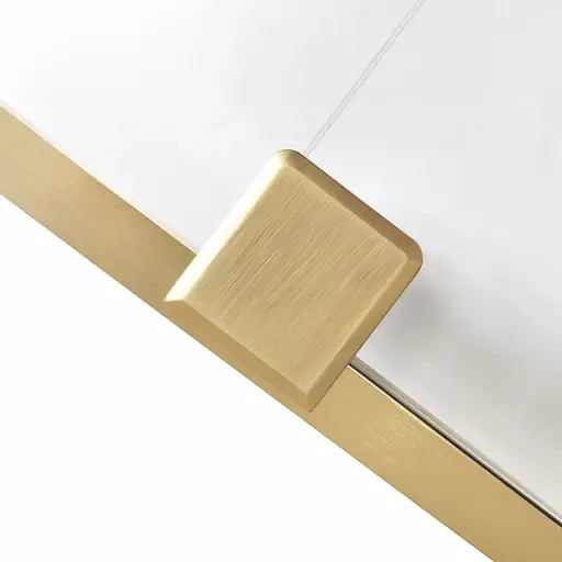 Душові двері Rea Montana 110 розсувні brashed gold KPL-K6402, універсальні, прозорий, золотий - фото 4