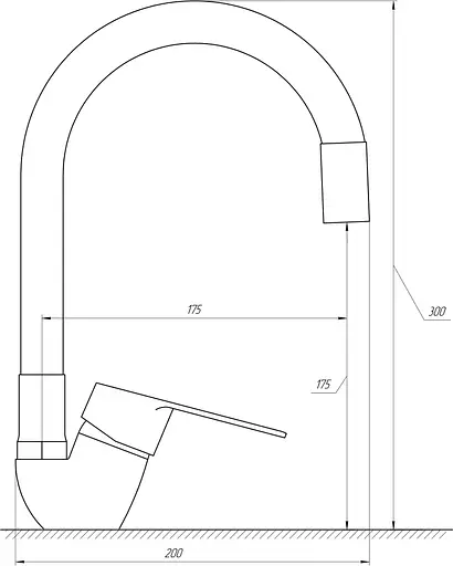 Змішувач для кухні Domino Blitz DBC-203SLR-Black Чорний матовий - фото 4