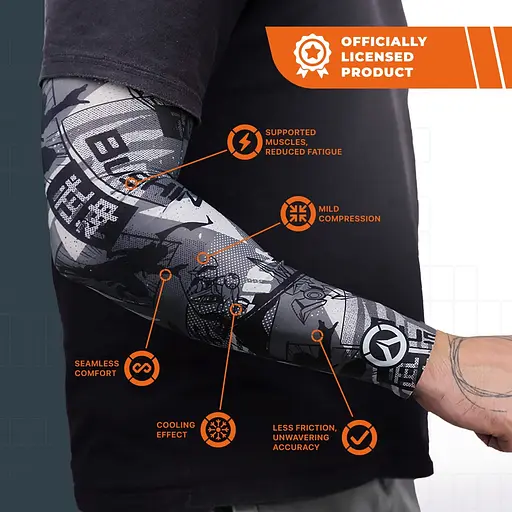 Геймерский рукав Overwatch 2 Genji Dragon Blade (Овервотч) бесшовный L Черный - фото 4