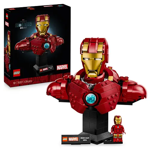 Конструктор LEGO Super Heroes Marvel Бюст Залізної Людини MK4, 436 деталей (76327) - фото 4