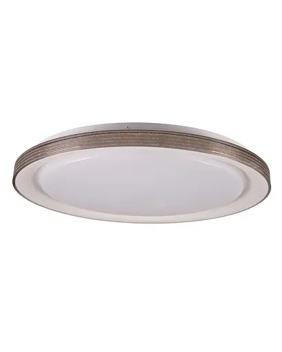 Люстра із пультом світлодіодна, стельовий світильник Goldlux 331885 Grazyna LED 1x72W 3000K/4000K/6000K 8000Lm IP44 сіра - фото 1