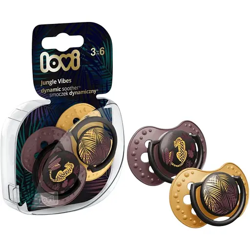 Пустышка силиконовая динамическая LOVI Jungle Vibes Girl 3-6 месяцев 2 шт. (22/902girl) - фото 4