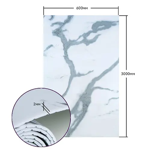 Самоклеящаяся стеновая PET плитка в рулоне 600х3000х2мм SW-00001690 - фото 3