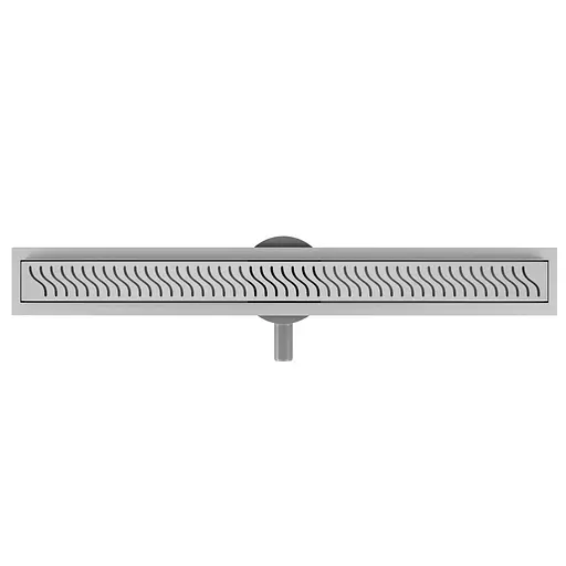 Трап лінійний Volle 600 мм з перфорованою решіткою cepillado cromo Master Linea 9046.211014 - фото 2