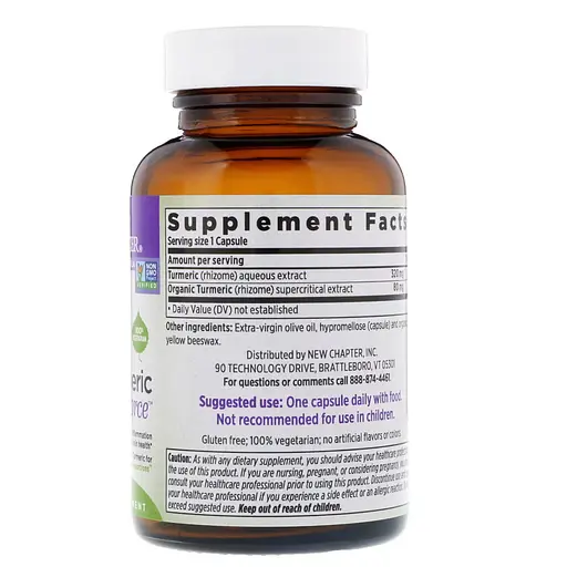 Натуральна добавка New Chapter Turmeric Force, 60 вегакапсул - фото 3