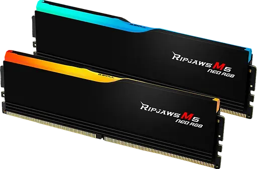 Оперативна пам'ять G.Skill 96GB (2x48GB) DDR5 6000MHz Ripjaws M5 Neo RGB Black (F5-6000J3036F48GX2-RM5NRK)
