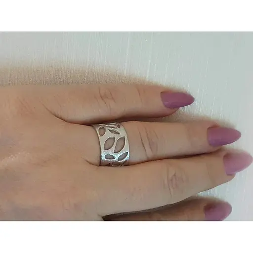 Срібне незамкнене кільце Qvaliz. 90101320МАТ 17 - фото 3