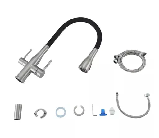 Змішувач для кухні Gappo з виходом для питної води, з гнучким виливом G4399-65 - фото 3