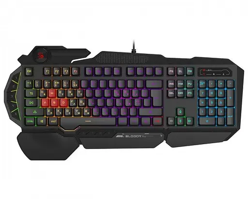 Клавіатура Bloody A4Tech B310N RGB USB Black (B310N (Black)) - фото 1