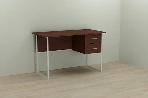 Компьютерный стол Ferrum-decor Таккота 75x140x60 белый ДСП Венге 16мм (FRD-105781)