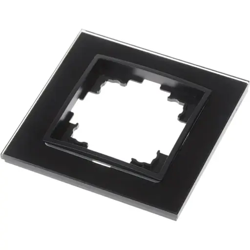 Рамка Brille одинарная черная (стекло) NB-1F bk - фото 2