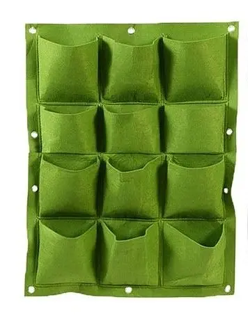 Підвісні горщики з тканини на 12 кишенів BKS Розмір полотна 60х80 см. - фото 1