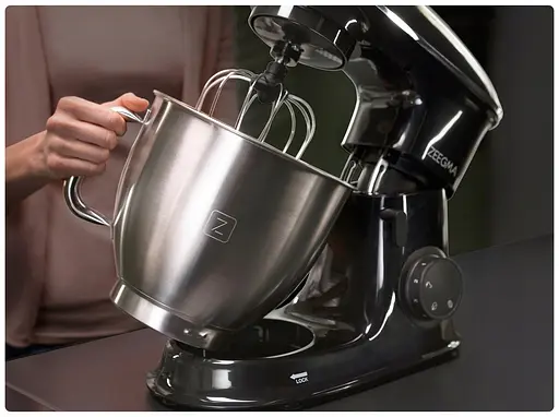 Тестомес миксер планетарный Zeegma PLANEET CHEF BLACK 2200 Вт - фото 10