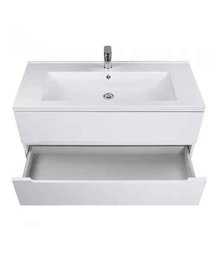 Тумба Мойдодир Octavio 100-A з умивальником Cosmopolitan 100 Білий - фото 2