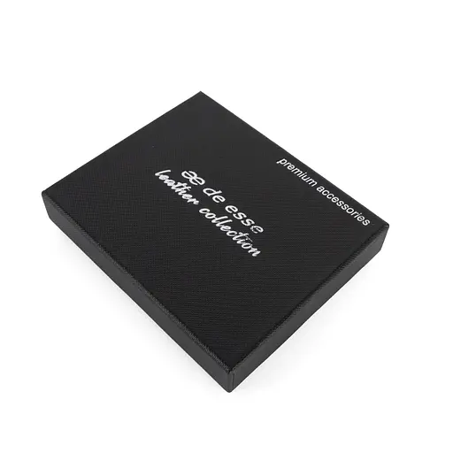 Жіночий гаманець маленький шкіряний De Esse LC14016-GD179 нюдовий - фото 6