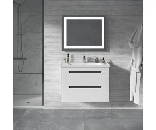 Тумба підвісна Sanwerk Грета Air 80 Білий з умивальником New Line (MV0000887) Білий - фото 4