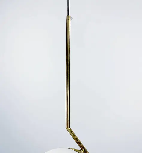 Підвісний світильник із обʼємним білим матовим плафоном | Арт. AA 357-200 M | Line F - фото 2