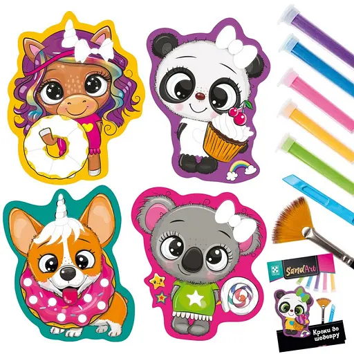 Дитячий набір для творчості з піском "Солодка вечірка" VT4501-02 творчий посібник - фото 2