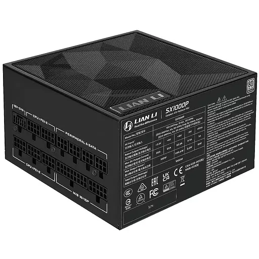 Блок живлення Lian Li SX Platinum 1000W Black (G9P.SX1000P.B000.EU) - фото 1