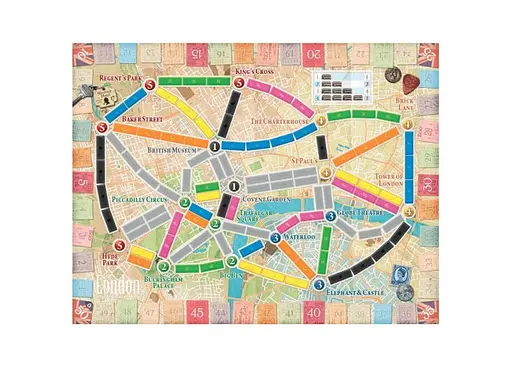 Настольная игра Days of Wonder Билет на поезд: Лондон (Ticket to Ride: London) (англ.) (DOW720061) - фото 2