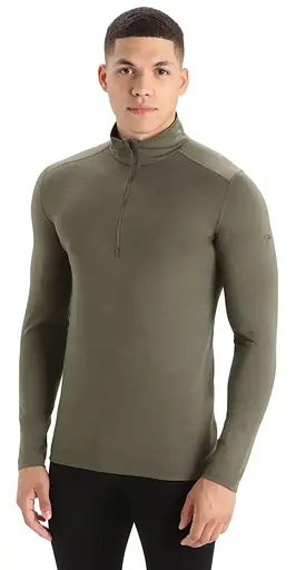 Термокофта Icebreaker 200 Oasis LS Half Zip Men Loden Heather XL (1052-104 367 069 XL) - фото 2