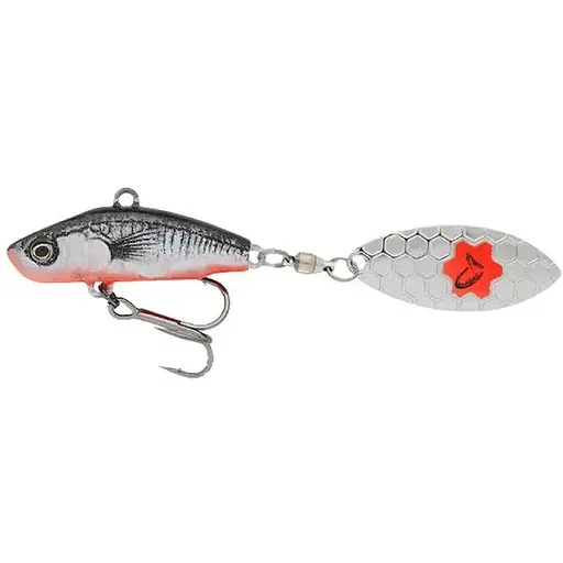 Тейл-спінер Savage Gear 3D Sticklebait Tailspin 65mm 9.0g Білий/Чорний (1013-1854.43.92)