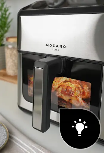 Аэрофритюрница Mozano AirFry Chef AGD/FRY/03# 8 л 1800 Вт 21 программа - фото 6