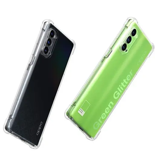 TPU чехол GETMAN Ease logo усиленные углы Full Camera для Oppo Reno 4 Pro 5G Бесцветный (прозрачный) - фото 3