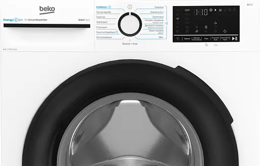 Стиральная машина Beko фронтальная 6 кг 1200 A+++ 45 см дисплей инвертор пара белый - фото 6