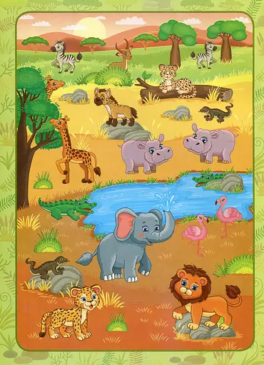 Повтори картинку. Зоопарк - фото 2