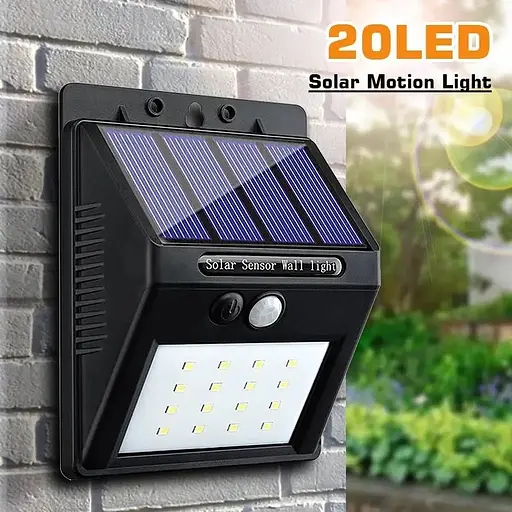 Світильник Solar Motion LED 20 вуличний із датчиком руху на сонячній батареї білий колір - фото 5