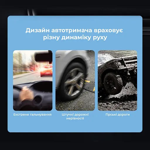 Автотримач для телефона Baseus Steel Cannon pro Solar Electric Car Mount Black - фото 26