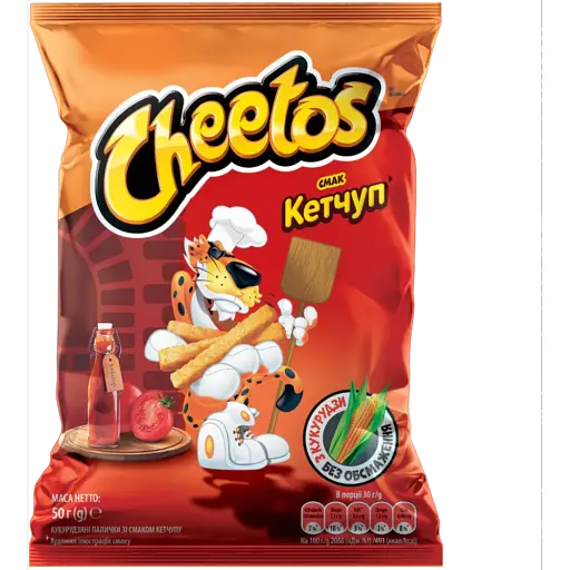 Палички кукурудзяні Cheetos зі смаком кетчупу 50 г