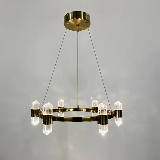 Элегантная люстра с хрустальными элементами Ø 50 см Ст. MJ 237-500 AB | Line F - фото 2