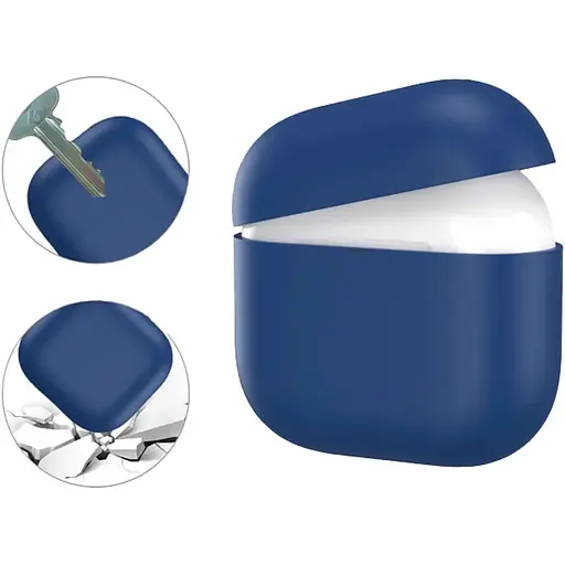 Чехол AhaStyle Ultra-Thin Colorful Silicone Case для Apple AirPods 4 Midnight Blue (CP-WG172-MB) [133827] - фото 2