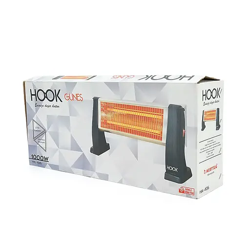 Інфрачервоний обігрівач Voltronic HOOK H-406 1000Вт, 2 режими 500/1000Вт, 550x250x120mm, Box - фото 3
