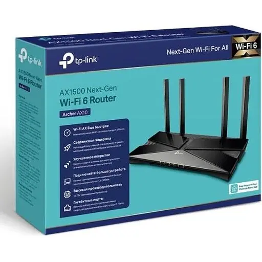 Маршрутизатор (роутер) TP-Link Archer AX10 бездротовий (55800) - фото 4