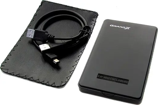 Кишеня зовнішня Grand-X HDE22 2.5" USB 2.0 black - фото 3