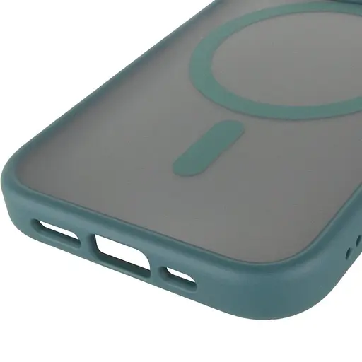 Чохол Epik TPU+PC Metal Buttons with MagSafe для Apple iPhone 15 Pro Max 6.7 Зелений - фото 5