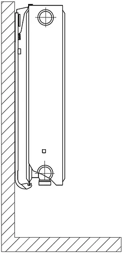 Радіатор сталевий панельний Kalite 22 бок 300x1800 000022306, Білий - фото 3