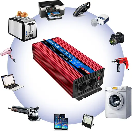 Чистий синусоїдальний інвертор ETREPOW 1500 Вт / 3000 Вт від 12 В до 230 В - фото 2