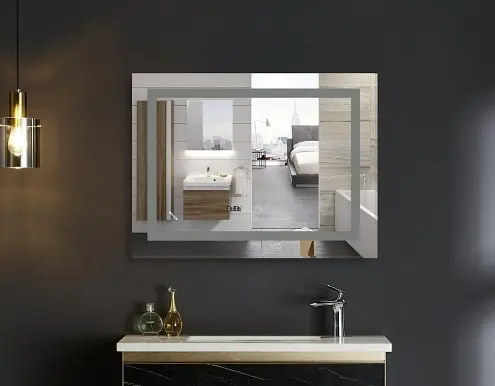 Дзеркало Mixxus Warm MR02-100x60 (годинник, LED-підсвічування, антизапотівання) (MI6003) - фото 4