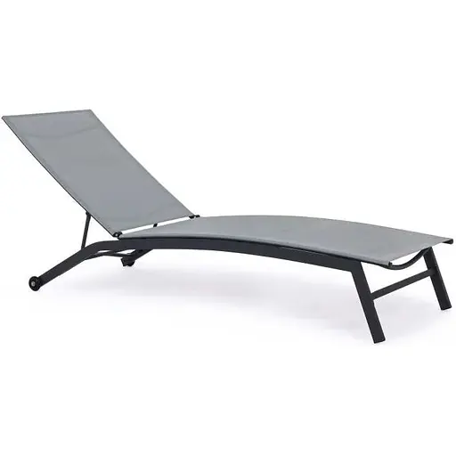 Садовый лежак Chomik Garden Line Soul с серыми колесами - фото 2