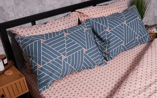 Набір наволочок Moon&Star Бязь Gold Люкс Petroleum 40х60 см 2 шт - фото 2