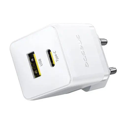 СЗУ Baseus Palm Fast Charger 20W (1USB-A/1C) + кабель Type-C to Type-C (P10111608) - фото 3