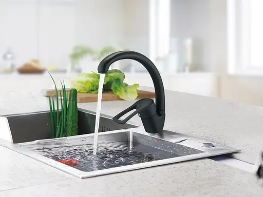 Змішувач для кухні Zegor YUB4-A181KB одноважільний чорний 30412 - фото 4